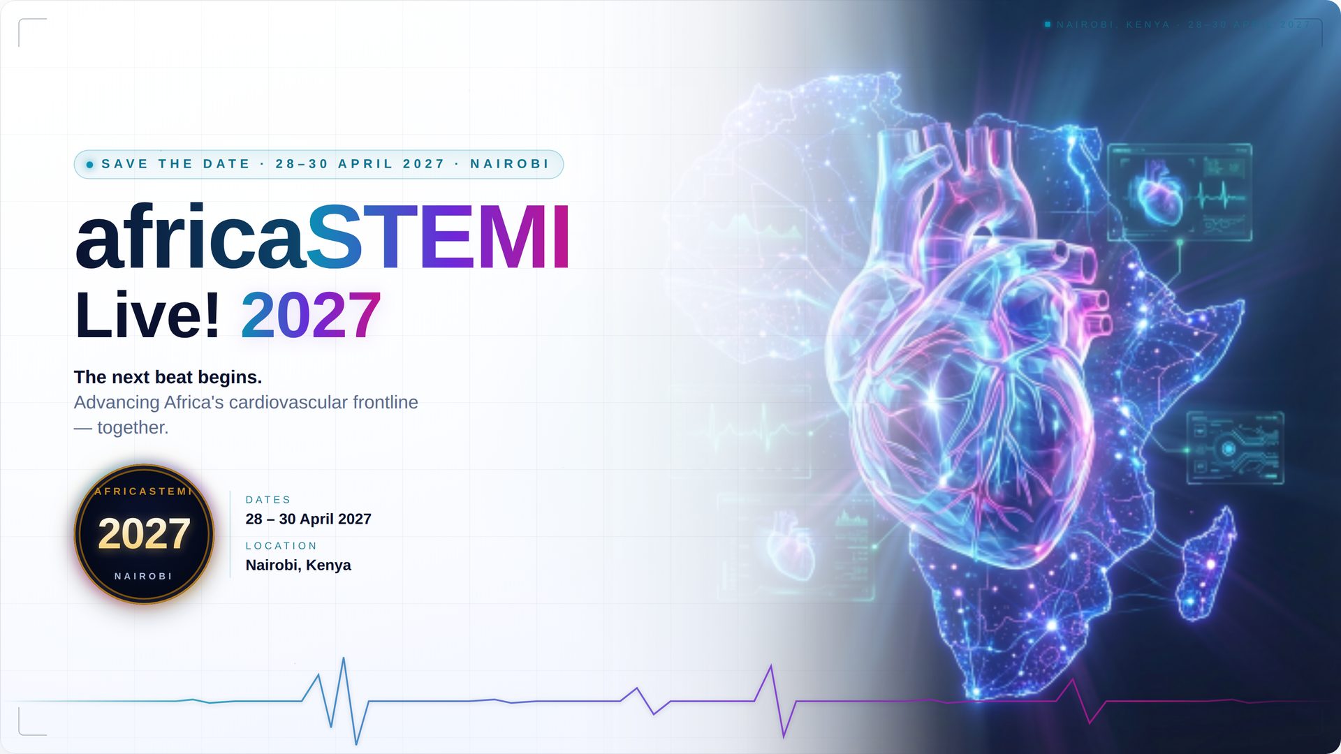 africaSTEMI Live! 2027 Save the Date — Nairobi, Kenya